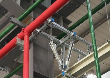 马村该抗震支架的整体式支吊架结构协调性好